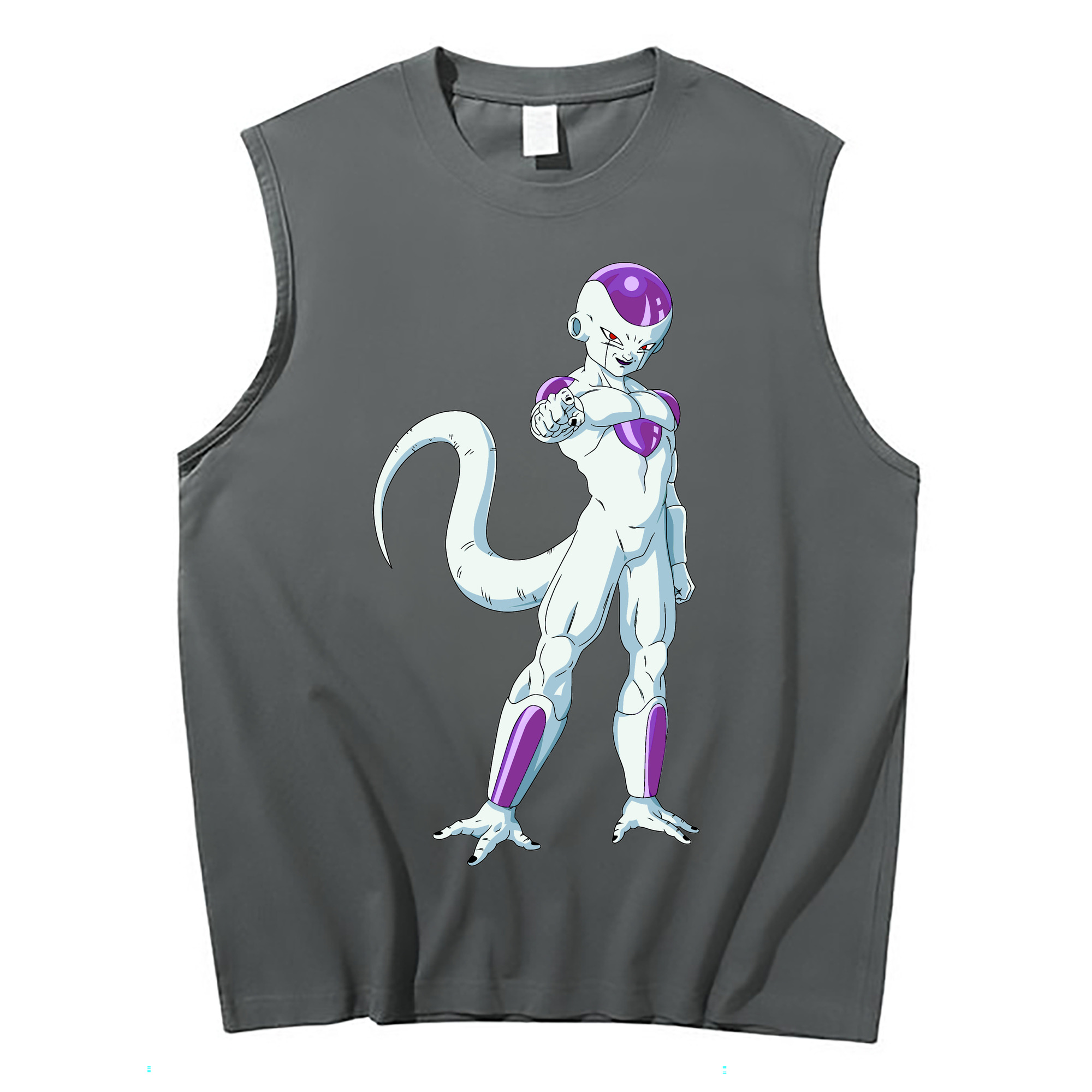 （画像用） ドラゴンボール フリーザ DRAGON BALL Frieza コットン100％タンクトップ（フロントプリント）
